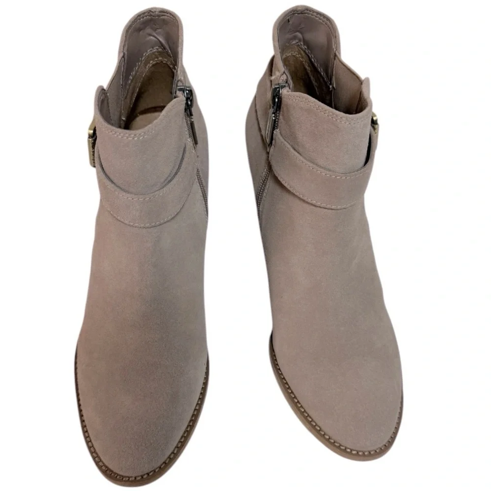 Blondo Natalia Suede Waterproof Ankle‎ Boot Bootie Tan Size 9.5